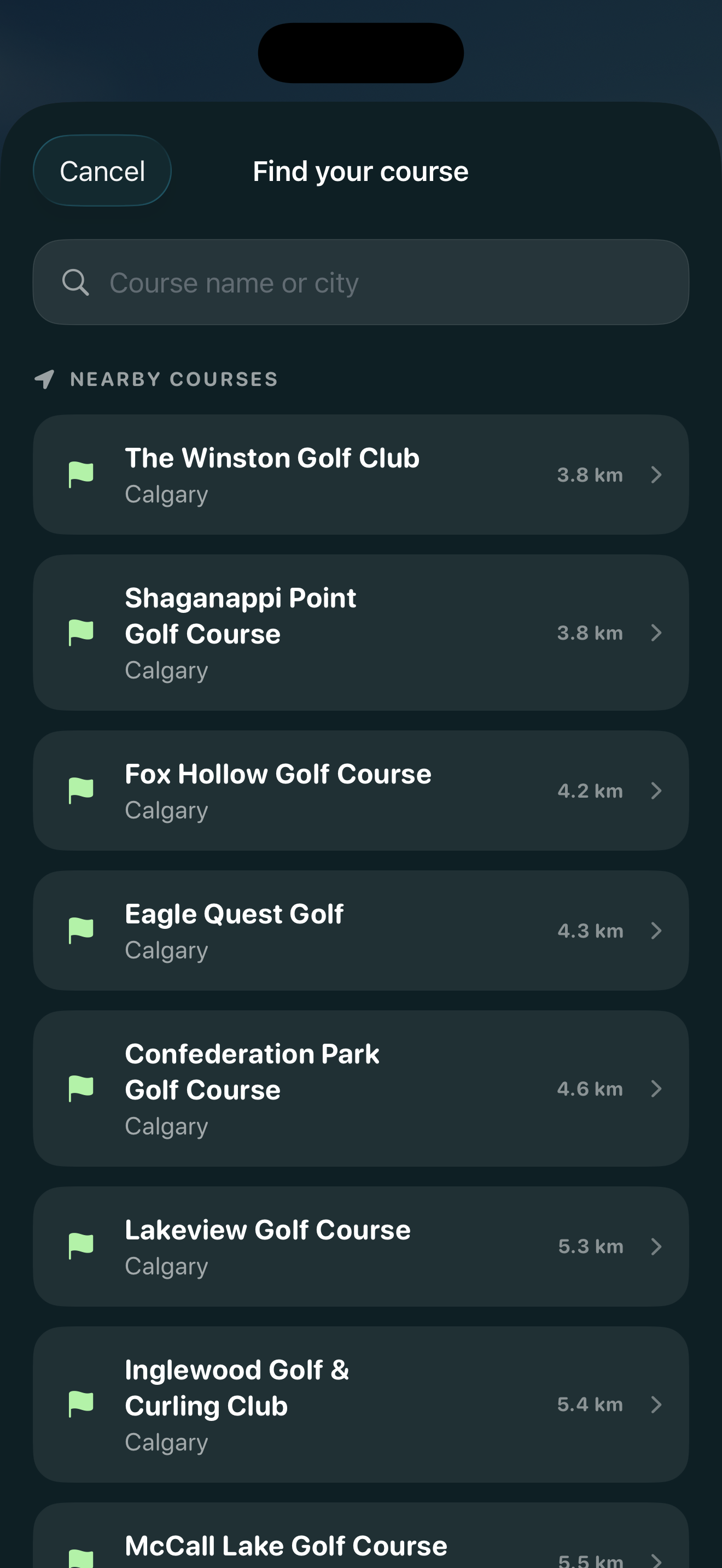 Slop Golf app screen 1